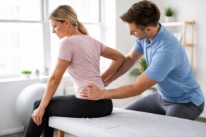 kiropraktor undersøkelse av korsrygg i Sandvika